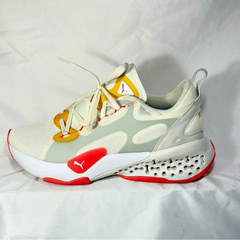 Puma XETIC Halflife Ivory Glow Sunblaze Women’s size 10 - Picture 1 of 11